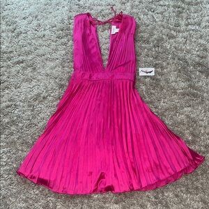 Pink Pleated Jessica Simpson Dress